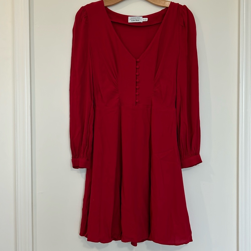 & Other Stories Long Sleeve Skater Mini Dress